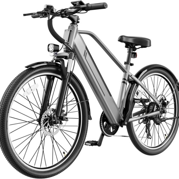 Electric Bikes for Adults, 26"/27.5" E Bikes for Adults with 1200W Peak Motor, 28 MPH, 50+ Miles Range Electric Bicycle, E Mountain Bike with 48V 10.4AH Removable Battery
